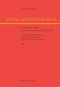 Cover: Appell an das Publikum - De Gruyter Akademie Forschung