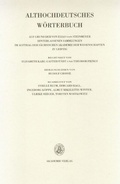Cover: Althochdeutsches W&ouml;rterbuch / Band V: K-L, 3. Lieferung (kezzil bis kleb&ecirc;n) - De Gruyter