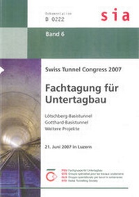 Abbildung von: Swiss Tunnel Congress 2007 - SIA Schweizerischer Ingenieur- u. Architektenverein