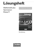 Cover: Mathematik plus - Brandenburg / 9. Schuljahr - L&ouml;sungen zum Sch&uuml;lerbuch mit didaktischen Hinweisen - Volk und Wissen Verlag