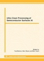 Cover: Ultra Clean Processing of Semiconductor Surfaces XI - Trans Tech Publications Ltd