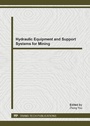 Cover: Hydraulic Equipment and Support Systems for Mining - Trans Tech Publications Ltd