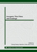 Cover: Inorganic Thin Films and Coatings - Trans Tech Publications Ltd