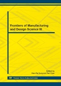 Cover: Frontiers of Manufacturing and Design Science III - Trans Tech Publications Ltd