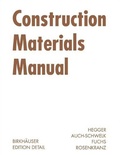 Cover: Construction Materials Manual - Birkh&auml;user