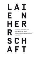 Cover: Laienherrschaft - Diaphanes