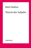 Cover: Theorie des Subjekts - Diaphanes