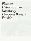 Cover: Pleasure, Habeas Corpus, Motoricity - edition fink