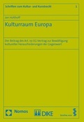 Cover: Kulturraum Europa - Dike Verlag Z&uuml;rich