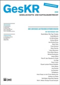 Cover: Die grosse Aktienrechtsrevision - Dike Verlag Z&uuml;rich
