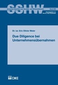 Cover: Due Diligence bei Unternehmens&uuml;bernahmen - Dike Verlag Z&uuml;rich