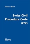 Cover: Swiss Civil Procedure Code (CPC) - Dike Verlag Z&uuml;rich