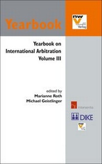 Abbildung von: Yearbook on International Arbitration - Dike Verlag Zürich