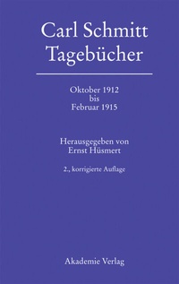 Abbildung von: Oktober 1912 bis Februar 1915 - De Gruyter Akademie Forschung