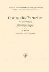 Abbildung von: Thüringisches Wörterbuch / III. Band, 1.-3. Lieferung (herablappen - Katze) - De Gruyter