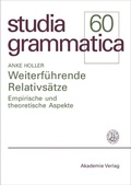 Cover: Weiterf&uuml;hrende Relativs&auml;tze - De Gruyter Akademie Forschung