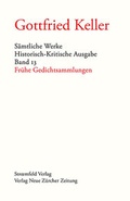 Cover: S&auml;mtliche Werke. Historisch-Kritische Ausgabe, Band 13 - NZZ Libro ein Imprint der Schwabe Verlagsgruppe AG