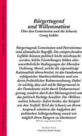 Cover: B&uuml;rgertugend und Willensnation - NZZ Libro ein Imprint der Schwabe Verlagsgruppe AG