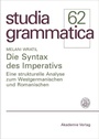 Cover: Die Syntax des Imperativs - De Gruyter Akademie Forschung