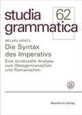 Cover: Die Syntax des Imperativs - De Gruyter Akademie Forschung