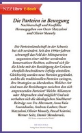 Cover: Die Parteien in Bewegung - NZZ Libro ein Imprint der Schwabe Verlagsgruppe AG