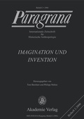 Cover: Imagination und Invention - De Gruyter Akademie Forschung