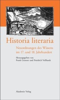 Cover: Historia literaria - De Gruyter Akademie Forschung