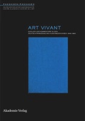 Cover: Art Vivant - De Gruyter Akademie Forschung