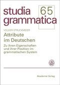 Cover: Attribute im Deutschen - De Gruyter Akademie Forschung
