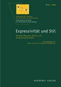 Cover: Expressivit&auml;t und Stil - Akademie Verlag Berlin