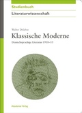Cover: Klassische Moderne - De Gruyter Akademie Forschung