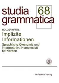 Abbildung von: Implizite Informationen - De Gruyter Akademie Forschung