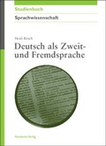 Cover: Deutsch als Zweit- und Fremdsprache - De Gruyter