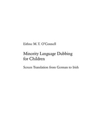 Abbildung von: Minority Language Dubbing for Children - Peter Lang Verlag