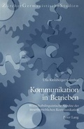Cover: Kommunikation in Betrieben - Peter Lang Verlag
