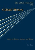 Cover: Cultural Memory - Peter Lang Verlag