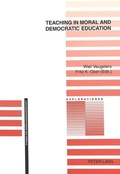 Cover: Teaching in Moral and Democratic Education - Peter Lang Verlag