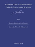 Cover: Werke des Philosophen von Sanssouci / Oeuvres du Philosophe de Sans-Souci - De Gruyter Akademie Forschung