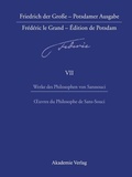 Cover: Werke des Philosophen von Sanssouci / Oeuvres du Philosophe de Sans-Souci - De Gruyter Akademie Forschung