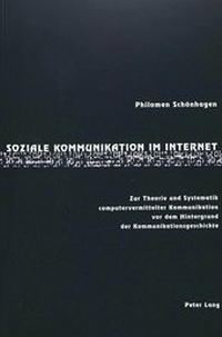 Bild: Soziale Kommunikation im Internet - Peter Lang Verlag