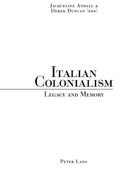 Cover: Italian Colonialism - Peter Lang Verlag