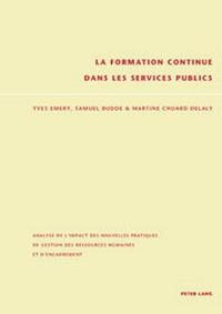 Abbildung von: La formation continue dans les services publics - Peter Lang Verlag