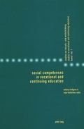 Cover: Social Competences in Vocational and Continuing Education - Peter Lang Verlag