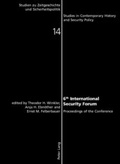 Cover: 6 th International Security Forum - Peter Lang Verlag