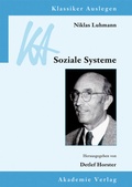 Cover: Niklas Luhmann: Soziale Systeme - De Gruyter Akademie Forschung