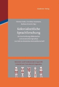 Abbildung von: Kolonialzeitliche Sprachforschung - De Gruyter Akademie Forschung