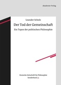 Cover: Der Tod der Gemeinschaft - De Gruyter Akademie Forschung