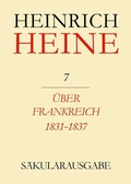 Cover: &Uuml;ber Frankreich 1831-1837. Berichte &uuml;ber Kunst und Politik - De Gruyter Akademie Forschung