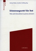 Cover: Erinnerungsorte? Ein Test - Chronos