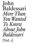 Cover: John Baldessari - JRP Editions SA